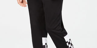 Ideology Men's Checkerboard Joggers Black Size 3 Extra Large