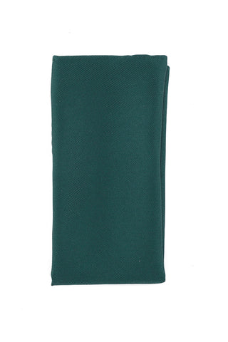 Alfani Men's Solid Twill Silk Pocket Square Green Size Regular