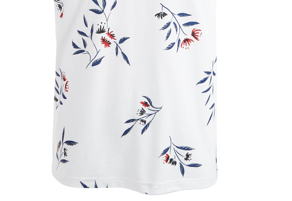 American Rag Men's Wall Floral Graphic T-Shirt White Size Extra Large