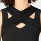 INC International Concepts Women's Crisscross Cutout Top Black Size Large