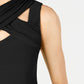 INC International Concepts Women's Crisscross Cutout Top Black Size Large