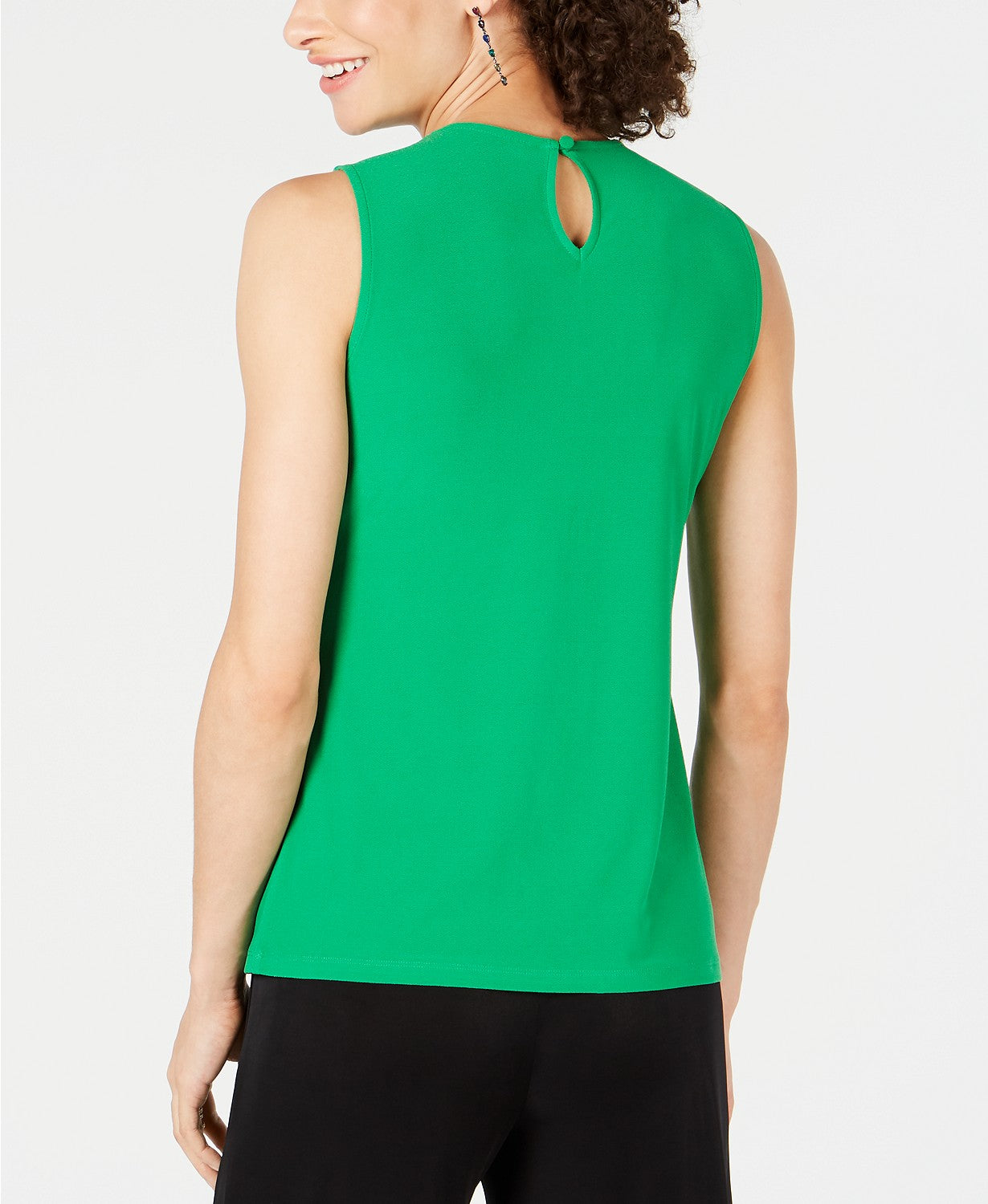 INC International Concepts Women's Crisscross Cutout Top Red Size Medium