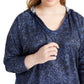 Ideology Women's Plus Size Python-Print Hoodie Blue Size XXX Large