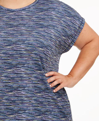 Ideology Women's Plus Size Printed Dolman-Sleeve T-Shirt Green Size 2 Extra Large