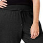 Ideology Women's Plus Size Knit Jogger Pants Black Size X-Large