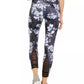 Ideology Women's Botanic Printed Leggings Navy Size Large