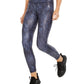 Ideology Women's Python Printed Leggings Navy Size XX-Large
