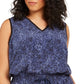 Ideology Women's Plus Size Animal-Print Drawstring Dress  Indigo Sea Size 2X