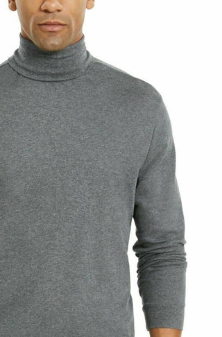 Club Room Men's Solid Turtleneck Gray Size 2 Extra Large