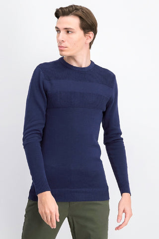 Club Room Men's Textured Cotton Sweater Navy Size 2 X-Small