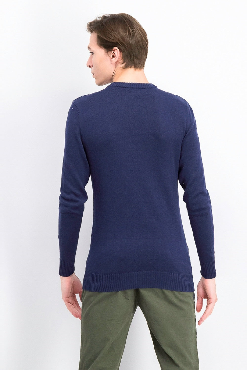 Club Room Men's Textured Cotton Sweater Navy Size 2 X-Small