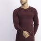 Club Room Men's Cotton Solid Textured Crew Neck Sweater Dark Red Size 3 Extra Large