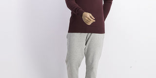 Club Room Men's Cotton Solid Textured Crew Neck Sweater Dark Red Size 3 Extra Large