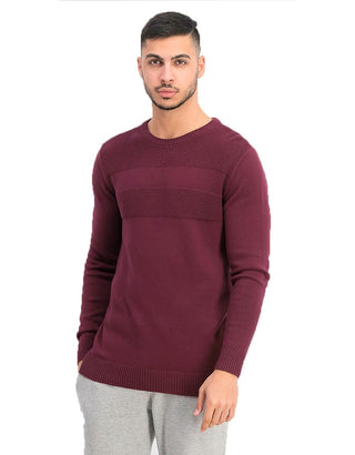 Club Room Men's Textured Cotton Sweater Wine Size Small