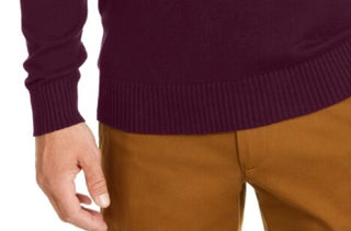 Club Room Men's Textured Cotton Sweater Wine Size Small