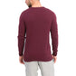 Club Room Men's Cotton Solid Textured Crew Neck Sweater Wine Size 2XL
