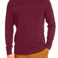 Club Room Men's Cotton Solid Textured Crew Neck Sweater Wine Size 2XL
