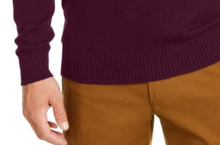 Club Room Men's Textured Cotton Sweater Wine Plum Size Small
