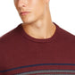 Club Room Men's Stripe Cotton Sweater Red Size XX-Large