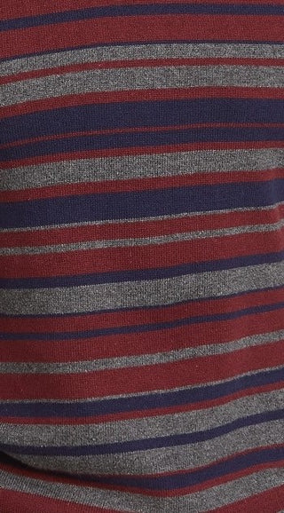 Club Room Men's Stripe Cotton Sweater Red Size XX-Large