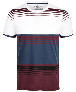 American Rag Men's Gradient Block Stripe T-Shirt Navy Size X-Large