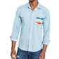 American Rag Men's Antonio Western Shirt  Blue Size Large