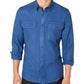 American Rag Men's Grindle Textured Shirt  Blue