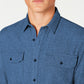 American Rag Men's Grindle Textured Shirt  Blue