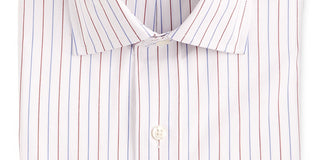 Club Room Men's Stretch Wrinkle-Resistant Pinstripe Shirt White Size 16x34-35