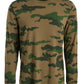 Ideology Men's Exploded Camo Long-Sleeve T-Shirt Green Size Large