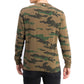 Ideology Men's Exploded Camo Long-Sleeve T-Shirt Green Size Large