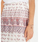 Style & Co Women's Tiered Mixed Print Midi Skirt Red Size Large