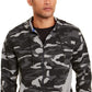 Ideology Men's Colorblocked Camo Jacket Black Size Medium