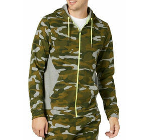 Ideology Men's Colorblocked Camo Jacket Green Size Large