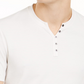 INC International Concepts Men's Textured Split-Neck T-Shirt White Size Small