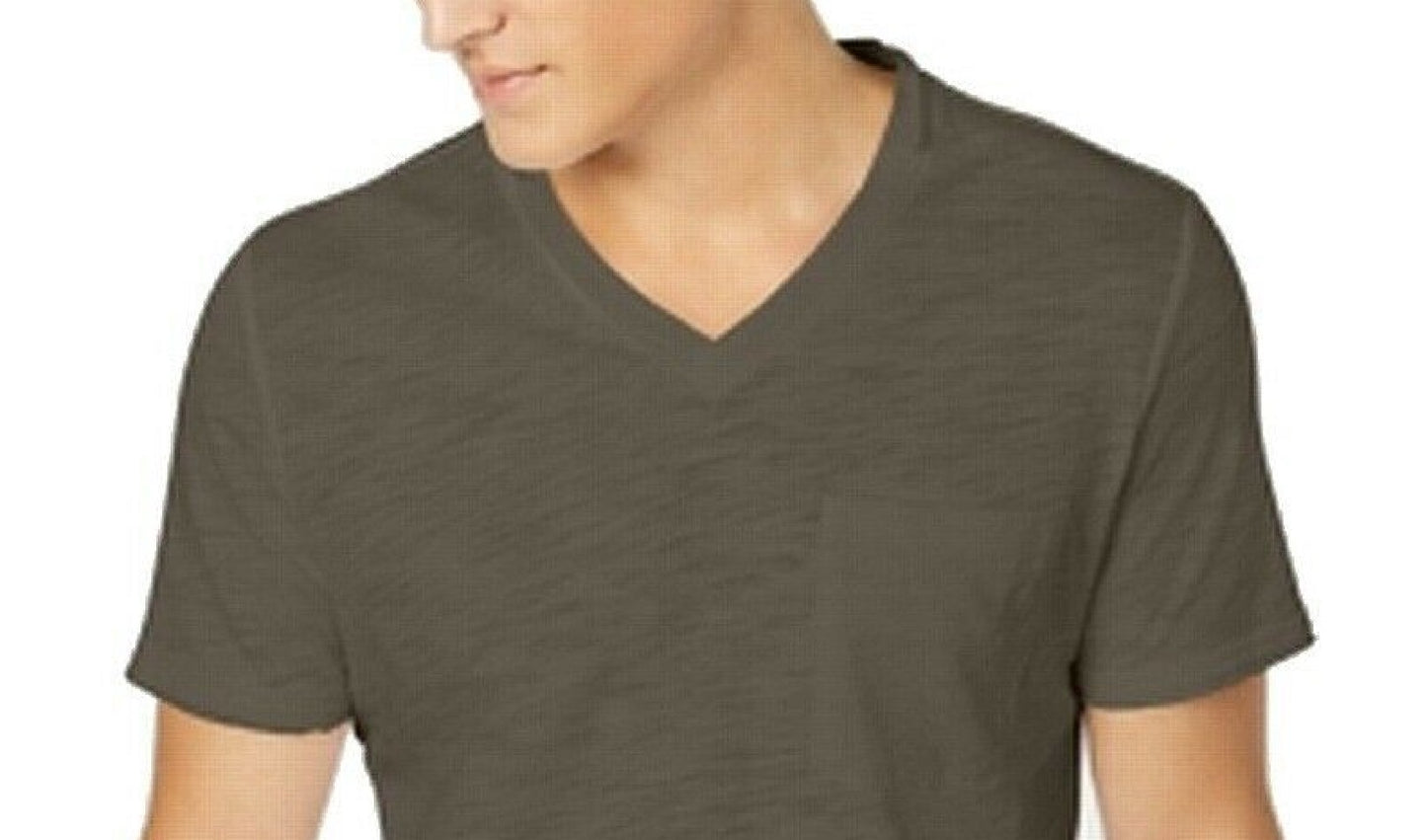 INC International Concepts Men's V-Neck Pocket T-Shirt Brown Size 2 Extra Large