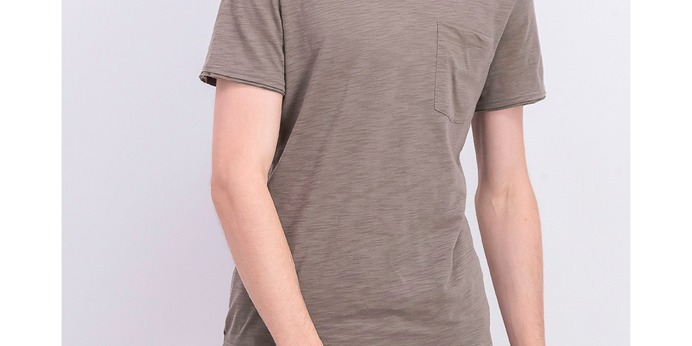 INC International Concepts Men's V-Neck Pocket T-Shirt Dark Beige Size Extra Large