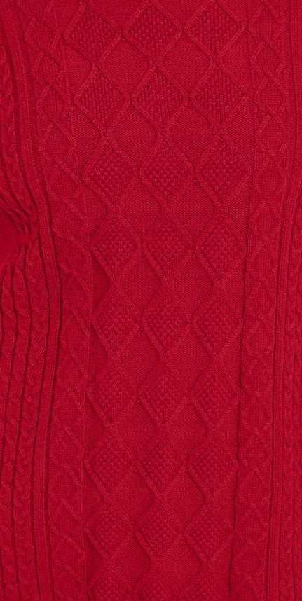 Charter Club Women's Cable Sweater Dark Red Size Medium