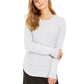 Charter Club Women's Metallic Crewneck Cable-Knit Sweater White Size XX-Large