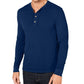 Club Room Men's Henley Shirt Dark Blue Size Medium