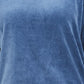 Karen Scott Women's Petite Velour Sweatshirt Blue Size Petite
