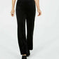 Karen Scott Women's Velour Pull-On Pants Black Size PM