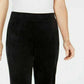 Karen Scott Women's Velour Pull-On Pants Black Size PM