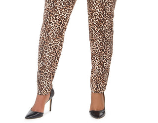 INC International Concepts  Women's  Plus Size Leopard-Print Skinny Jeans  Brown Size S P