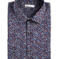 Bar III Men's Slim-Fit Performance Stretch Floral-Print Dress Shirt Red Size 15-34-35