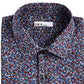 Bar III Men's Slim-Fit Performance Stretch Floral-Print Dress Shirt Red Size 15-34-35