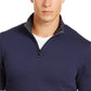 Alfani Men's Solid Quarter Zip Sweater Blue Size Small