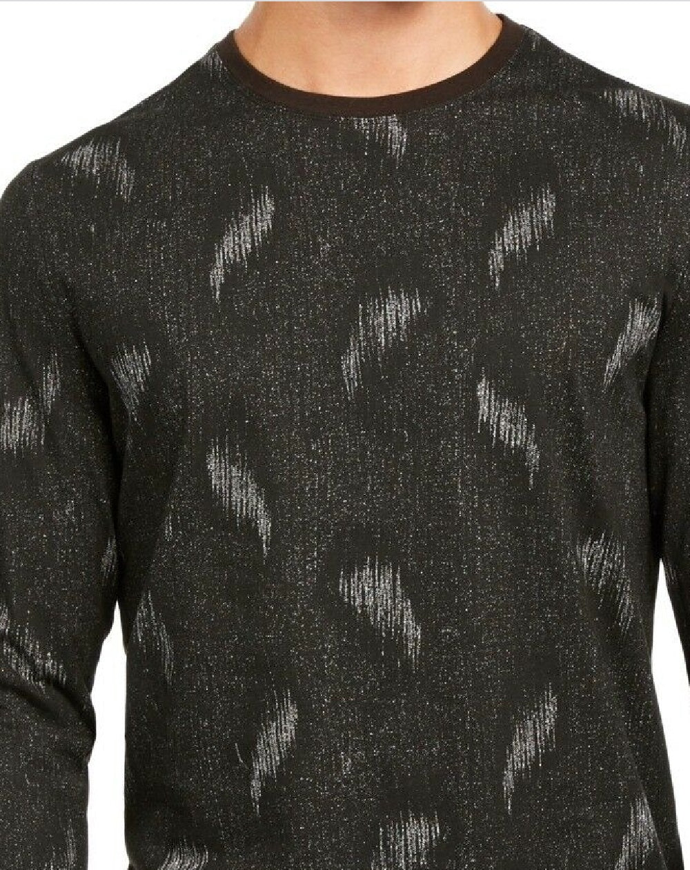 Alfani Men's Paisley Graphic Shirt Black Size Medium