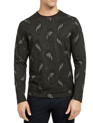 Alfani Men's Paisley Graphic Shirt Black Size Extra Large