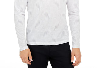 Alfani Men's Paisley Graphic Shirt Gray Size Large